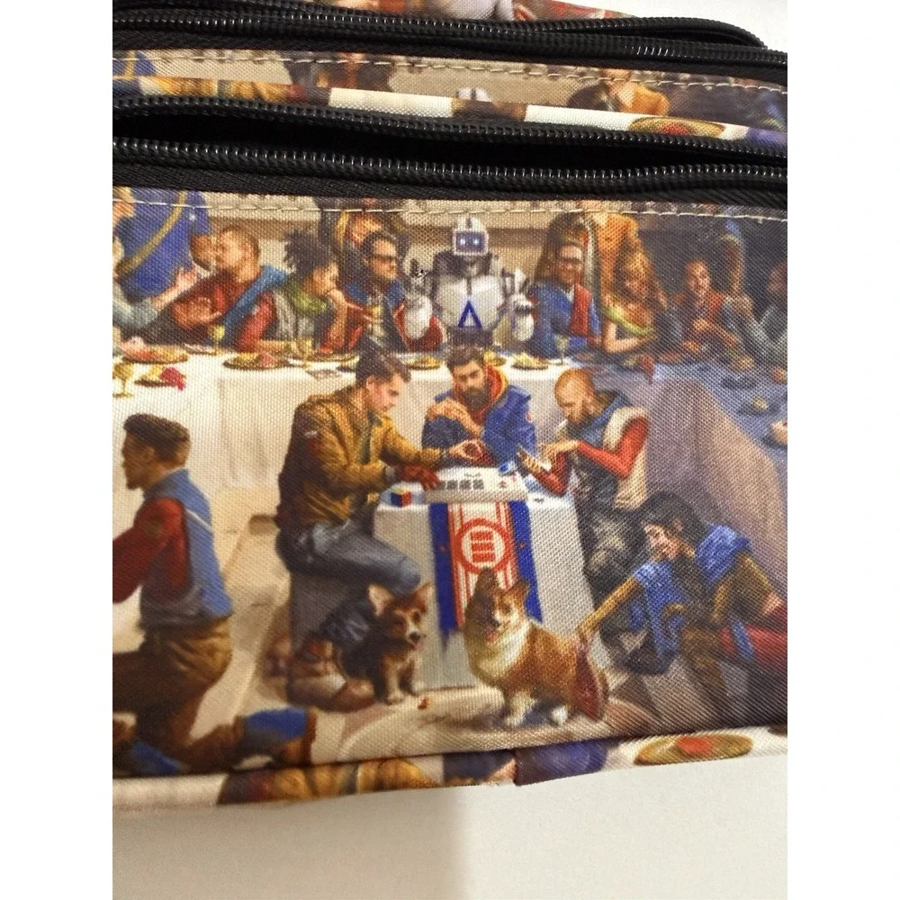 Logic Everybody Album Print Zip Canvas Adjustable Fanny‎ Pack Pouch